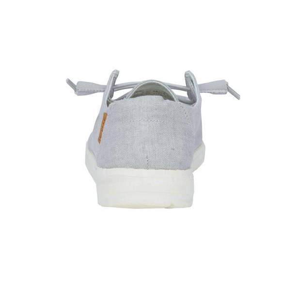 NEW HEY DUDE wendy chambray casual shoe in light grey - Picture 3 of 3